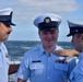 USCGC Hamilton crew members hold advancement ceremony at sea