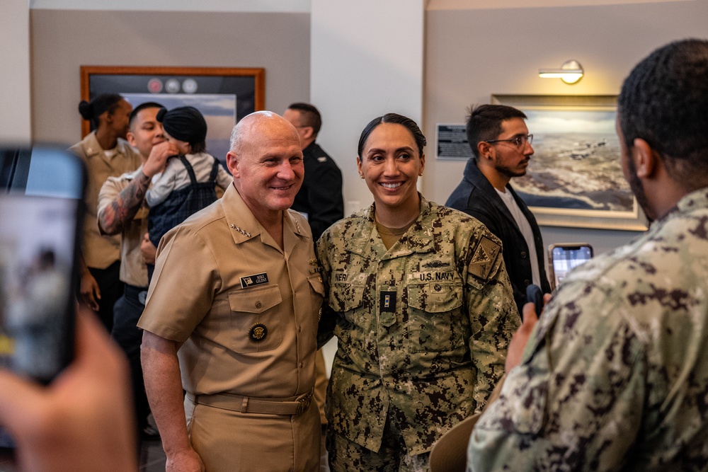 Navy's top Admiral administers oath onboard Point Mugu