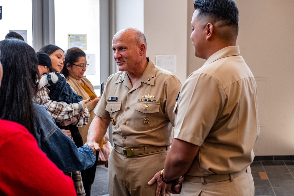 Navy's top Admiral administers oath onboard Point Mugu