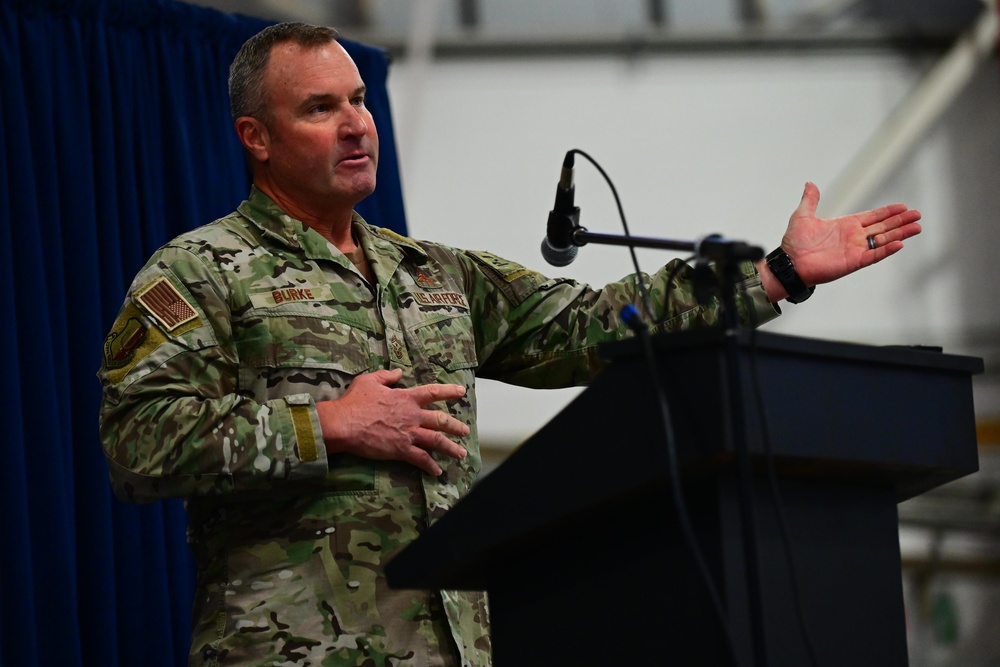 129th Rescue Wing holds all hands meeting