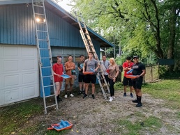 182nd Airlift Wing Airmen volunteer drill weekend evening to veteran community service
