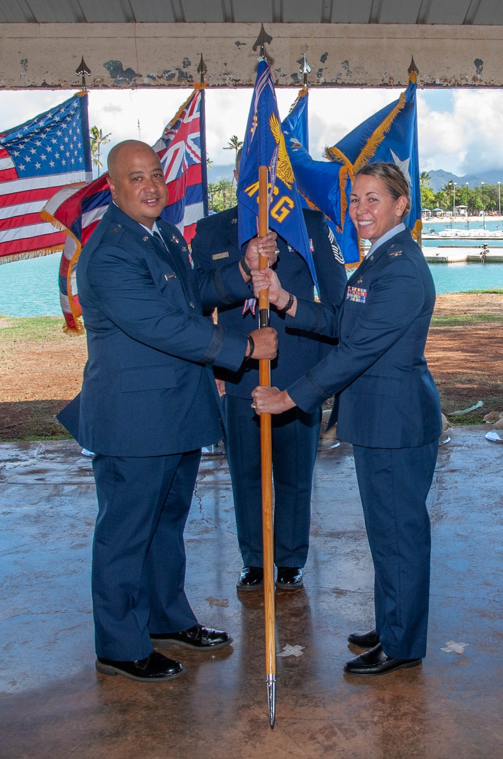 154th Mission Support Group Change of Command Ceremony