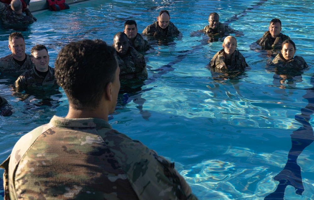 8th TCP Soldiers Practice Water Survival