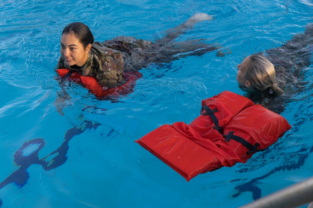 8th TCP Soldiers Practice Water Survival