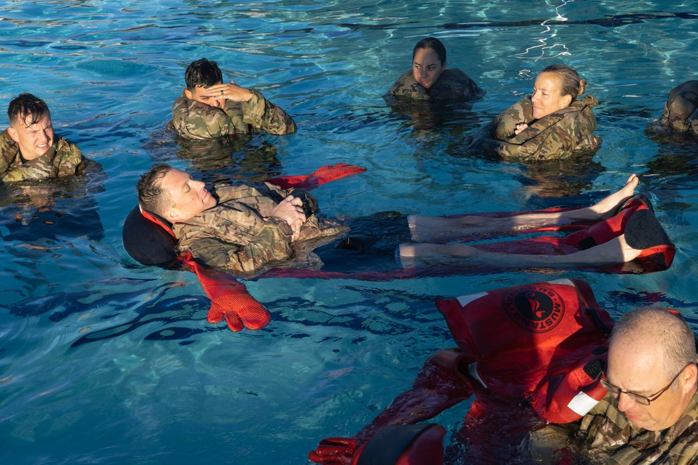 8th TCP Soldiers Practice Water Survival