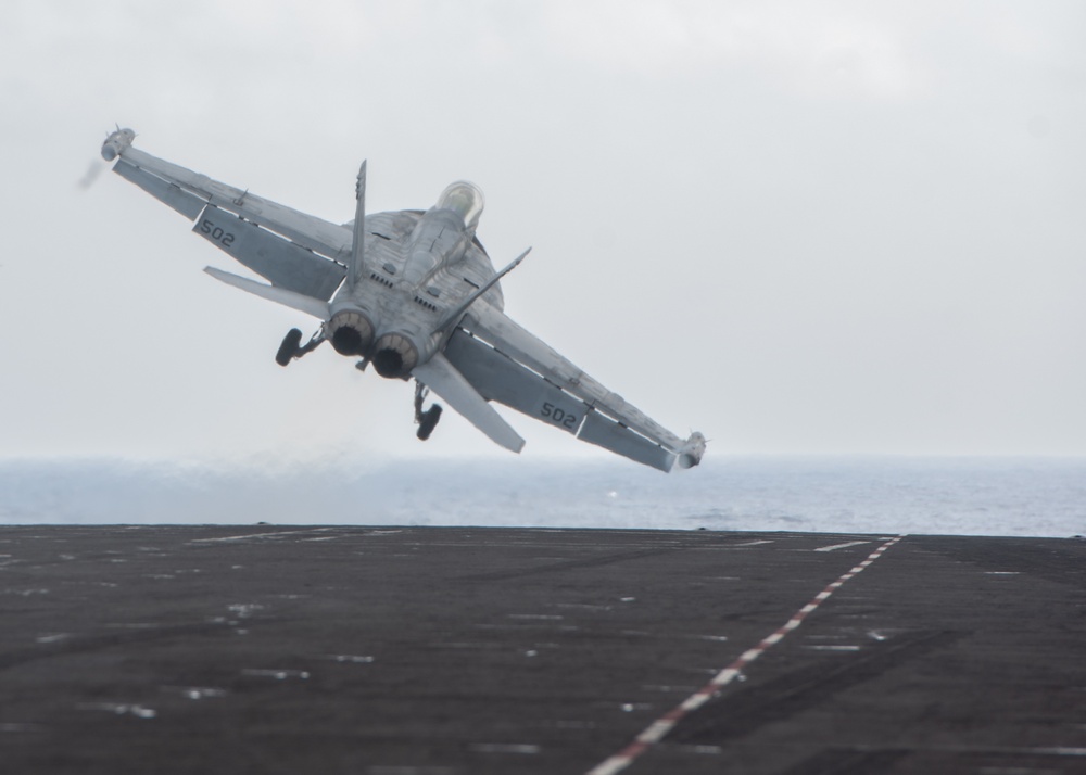 USS Ronald Reagan (CVN 76) conducts flight operations