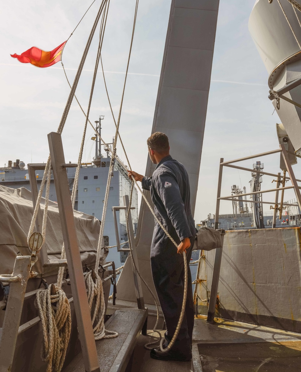 USS The Sullivans Replenishment at Sea