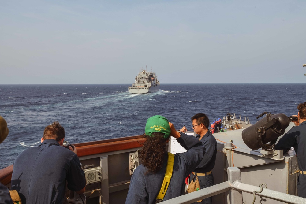 USS The Sullivans Replenishment at Sea