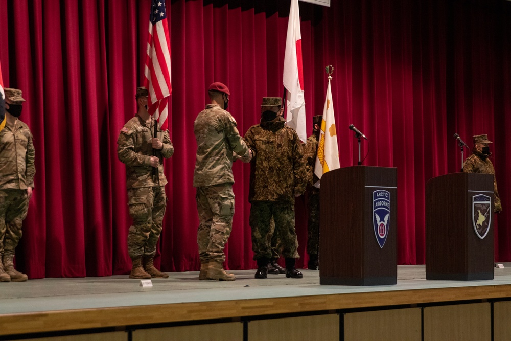 11th Airborne Division participates in Yama Sakura 83 opening ceremony