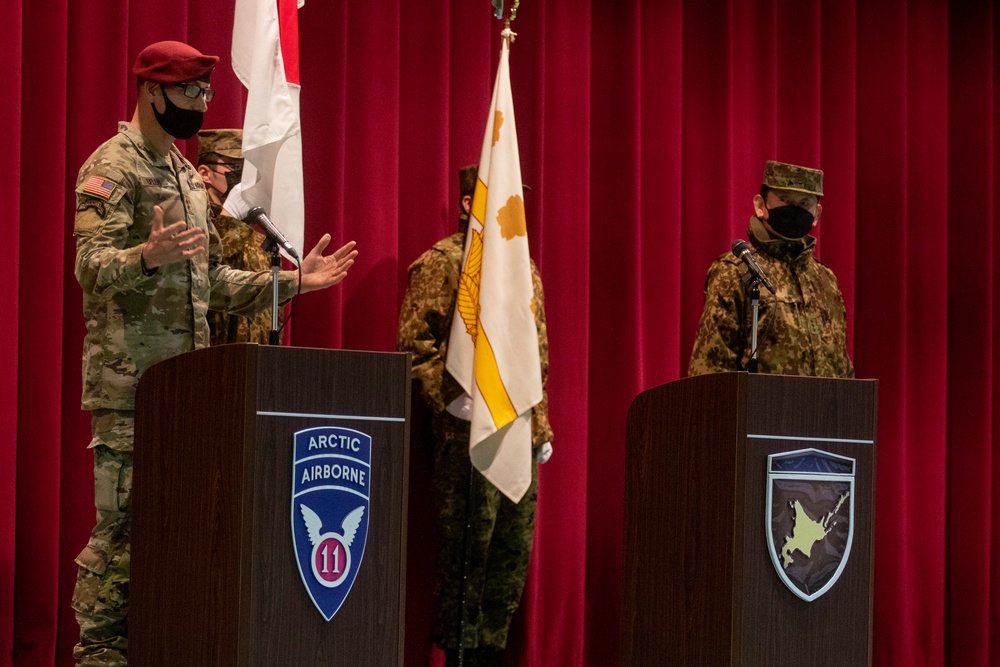 11th Airborne Division participates in Yama Sakura 83 opening ceremony