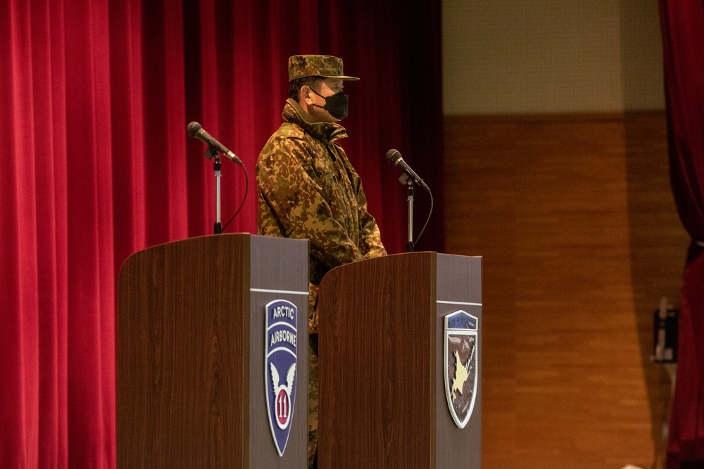 11th Airborne Division participates in Yama Sakura 83 opening ceremony