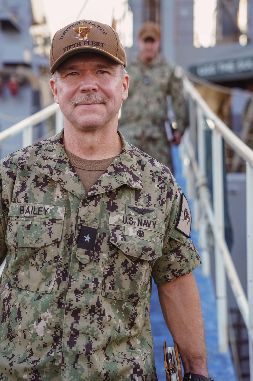 Rear Adm. Bailey visits USS The Sullivans