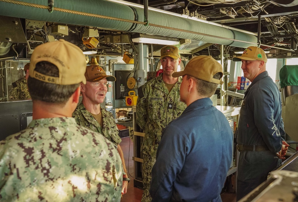 Rear Adm. Bailey visits USS The Sullivans