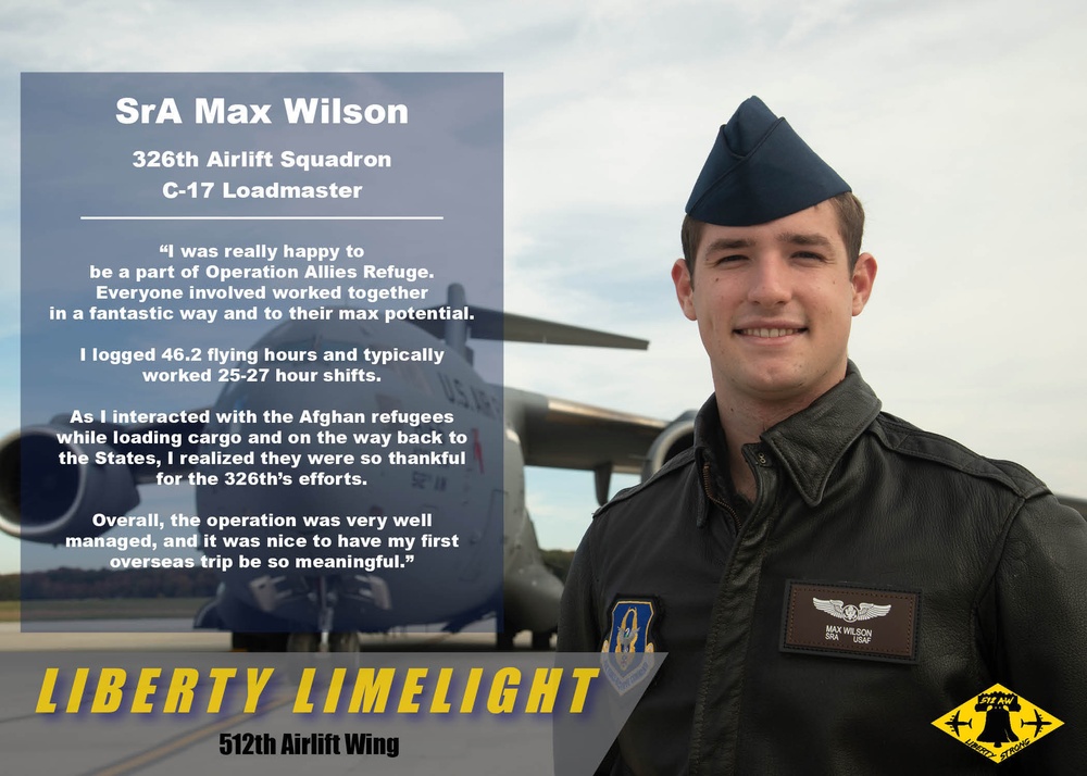 Liberty Limelight: Senior Airman Max Wilson