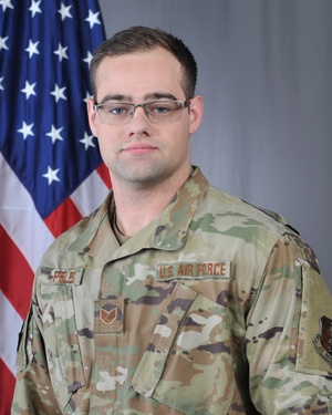 A1C Justin Phelps Trains to Keep Base Residents Safe