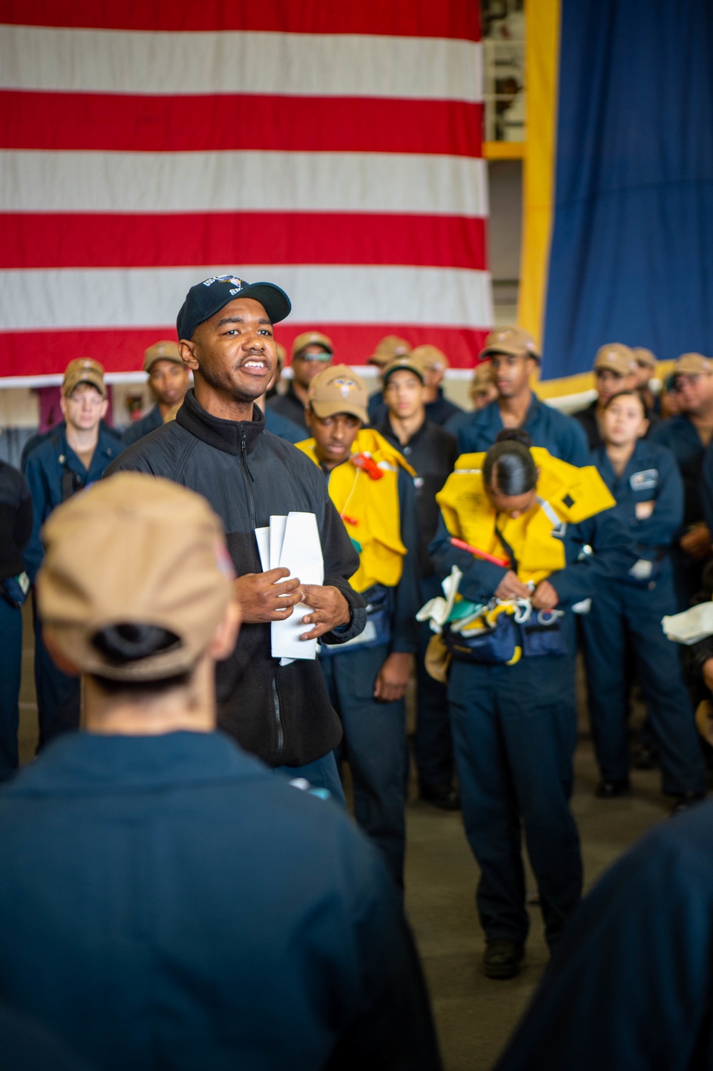 USS Carl Vinson (CVN 70) Conducts an Abandon Ship Drill
