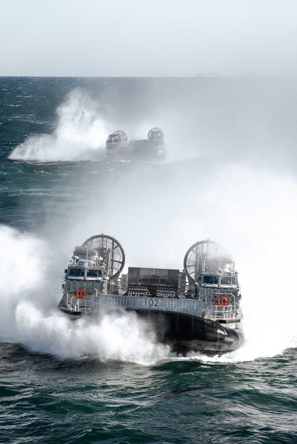 Kearsarge is Underway Conducting LCAC 100 Tests and Qualifications