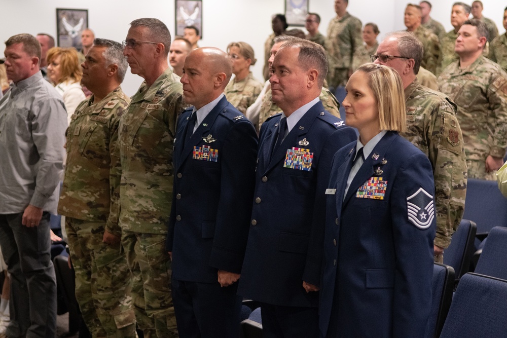 Senior Master Sgt. Sherri Clark promotes during December UTA