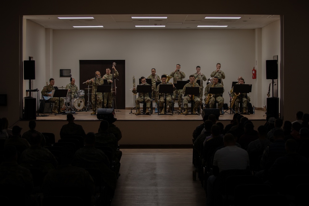 1st Infantry Division Band Rocks On during Holiday Tour in Bemowo Piskie