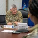 Command Sgt. Maj. Kevin Gaiser speaks to Senior Enlisted Advisors