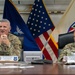 Command Sgt. Maj. Kevin Gaiser speaks to Senior Enlisted Advisors