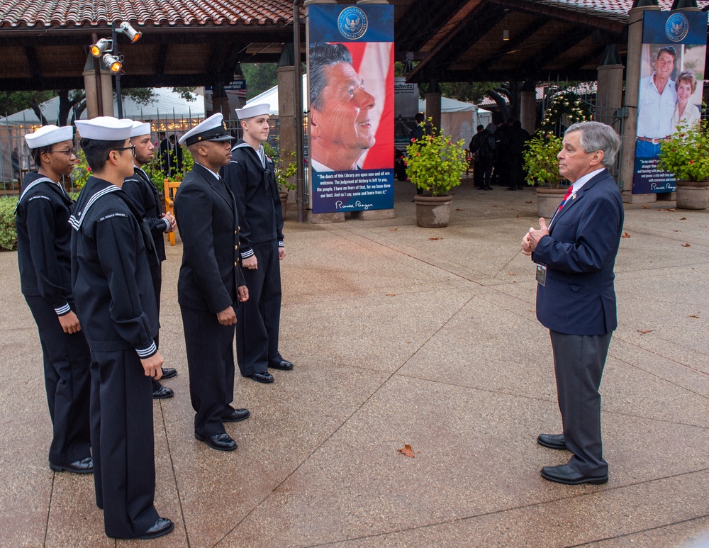 USS Ronald Reagan (CVN 76) Sailors Tour Ronald Reagan Presidential Library &amp; Museum