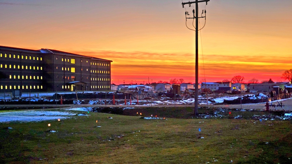 November 2022 construction operations of $11.96 million transient training brigade headquarters at Fort McCoy