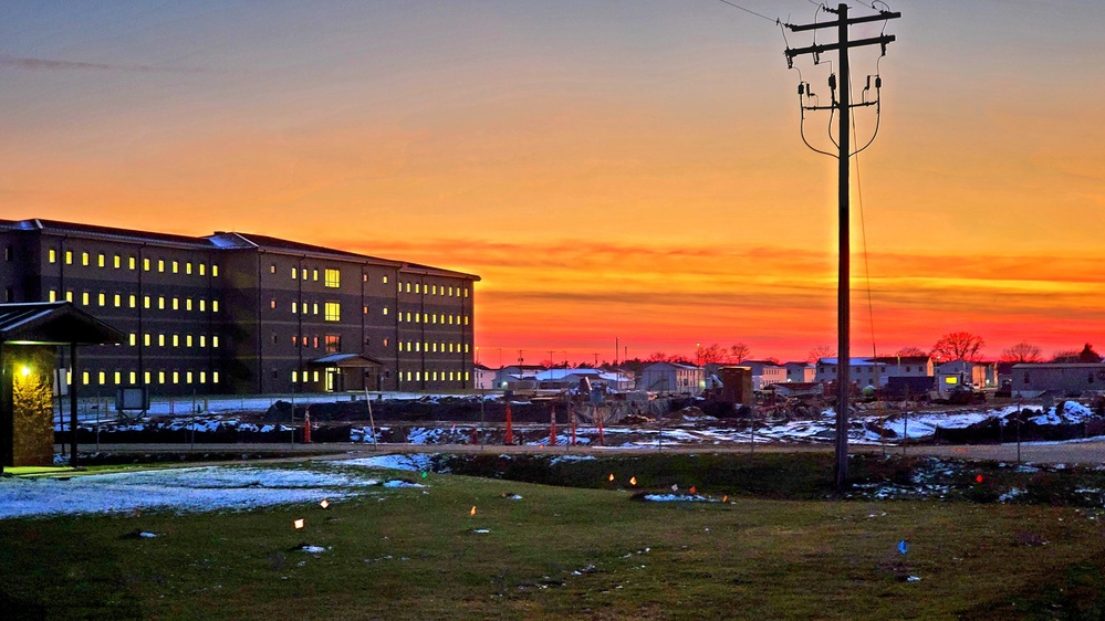 November 2022 construction operations of $11.96 million transient training brigade headquarters at Fort McCoy