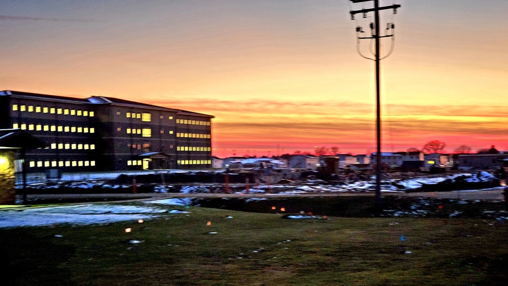 November 2022 construction operations of $11.96 million transient training brigade headquarters at Fort McCoy