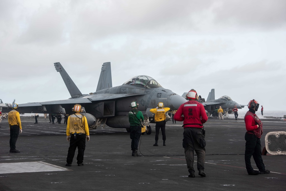 USS Ronald Reagan (CVN 76) conducts flight operations