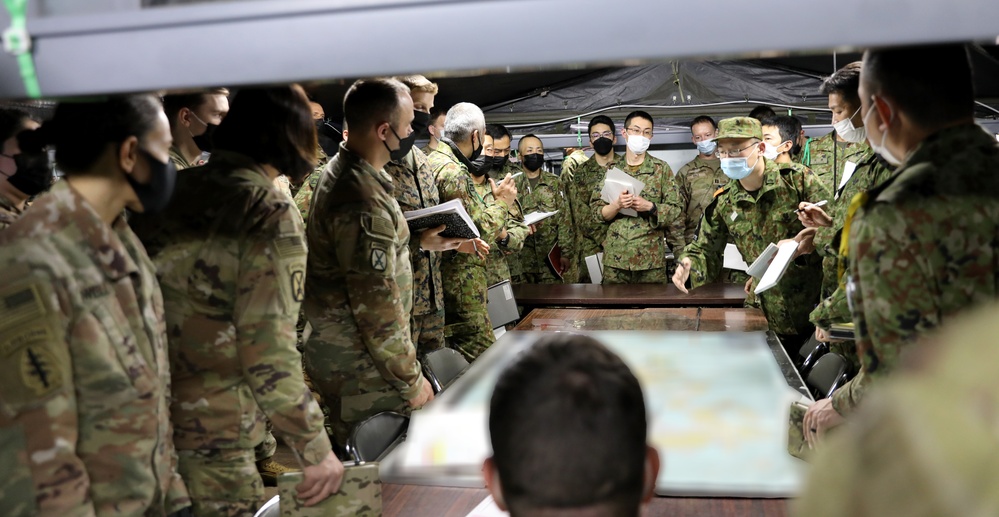 Yama Sakura 83 Morning Briefing at Camp Kengun