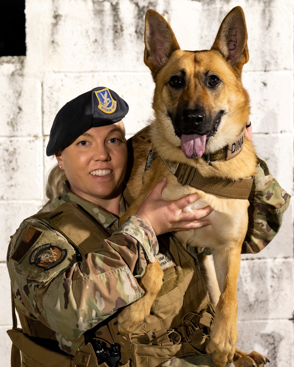 SSgt. Shanna McCarter and MWD Dina