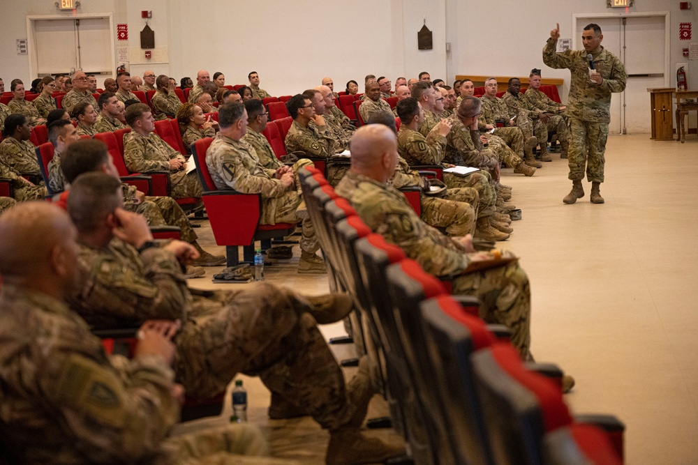 CSM Garza leads NCO development at Camp Arifjan