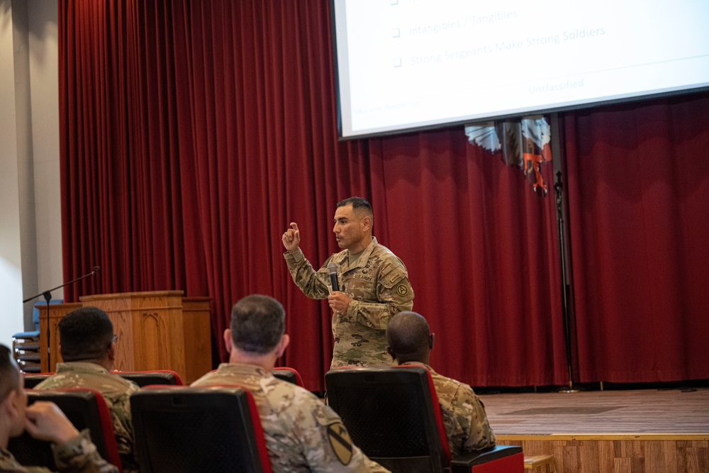 CSM Garza leads NCO development at Camp Arifjan