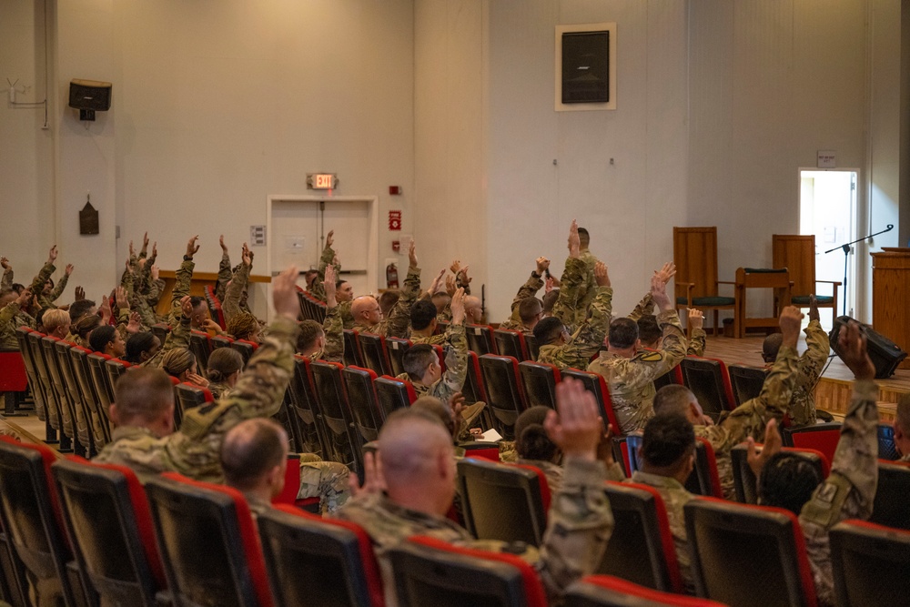 CSM Garza leads NCO development at Camp Arifjan