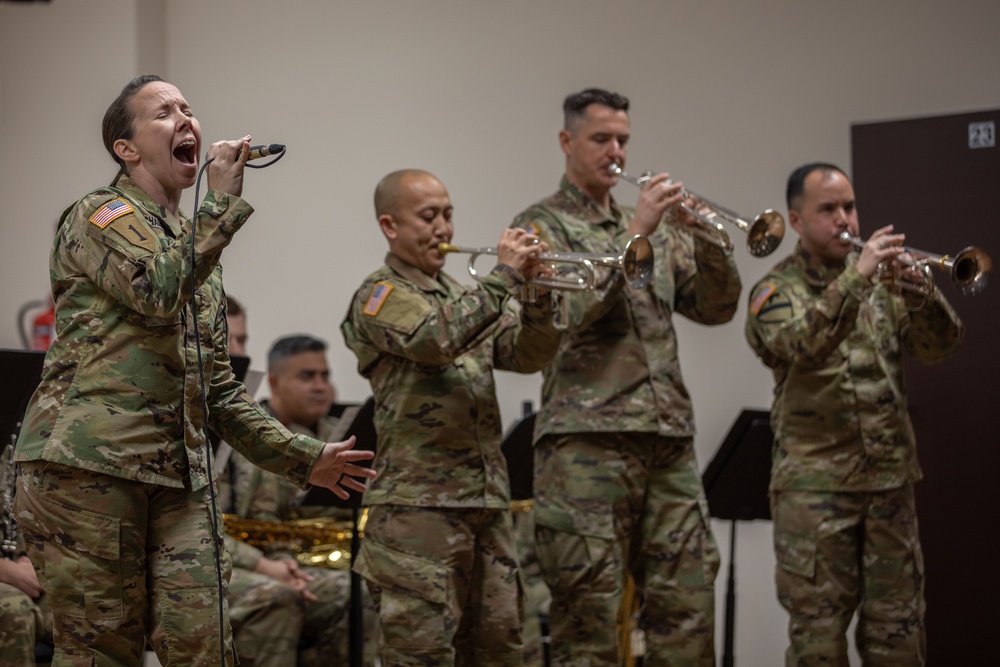 1st Infantry Division Band Rocks On during Holiday Tour in Bemowo Piskie