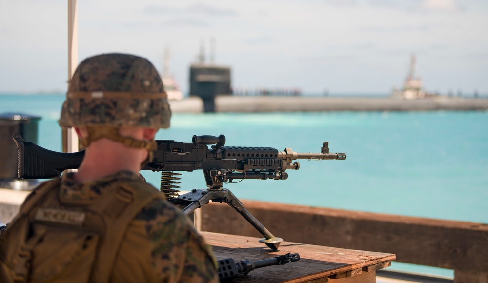 USS West Virginia Conducts Port Visit at NSF Diego Garcia