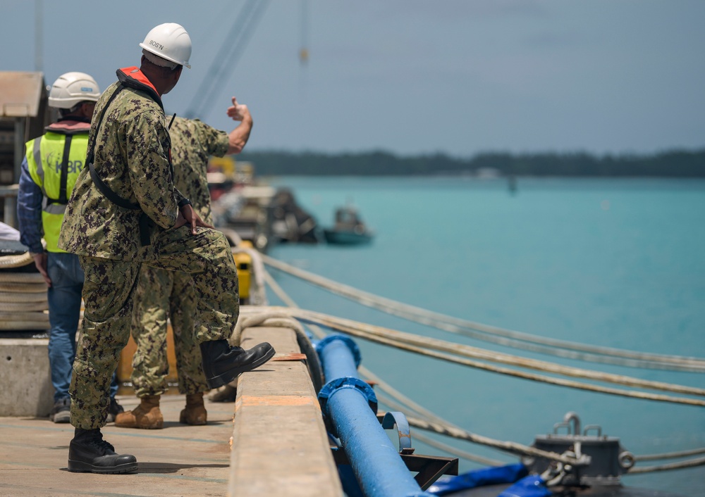 USS West Virginia Conducts Port Visit at NSF Diego Garcia