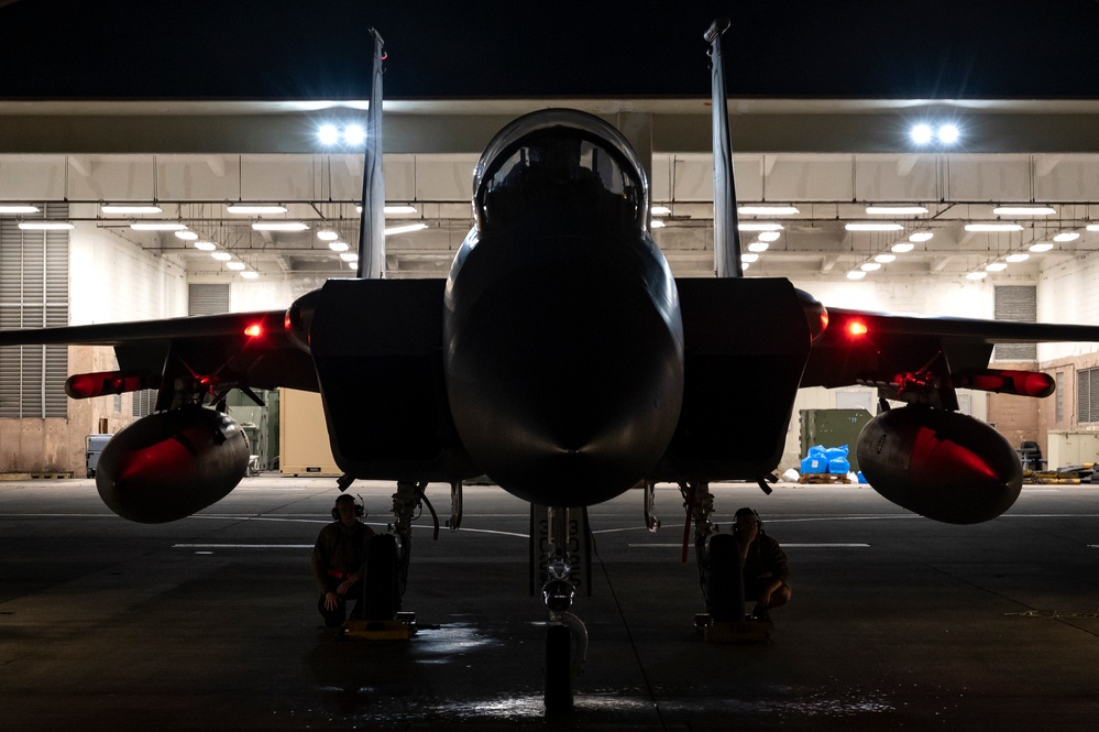 Night time Eagle launch