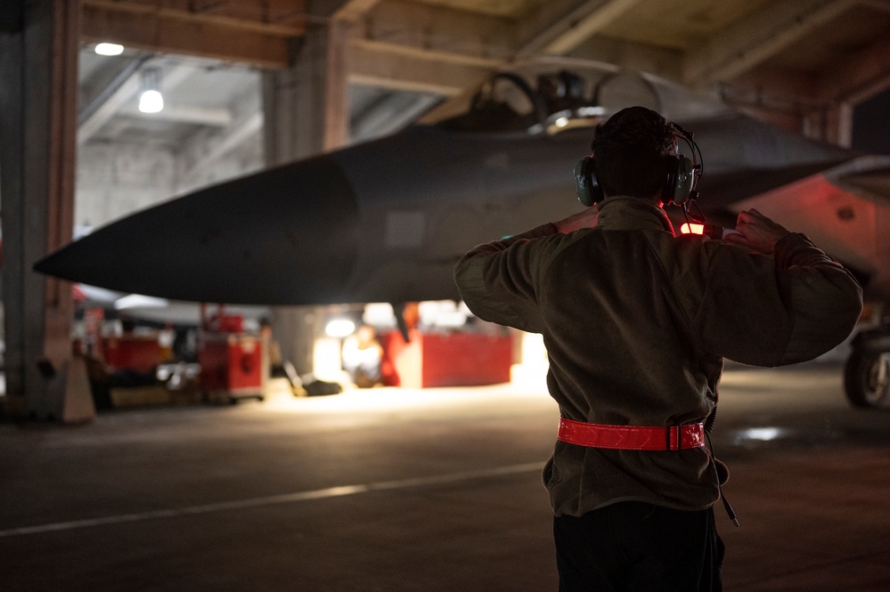 Night time Eagle launch