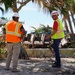 Workers Survey Damage Caused by Hurricane Ian