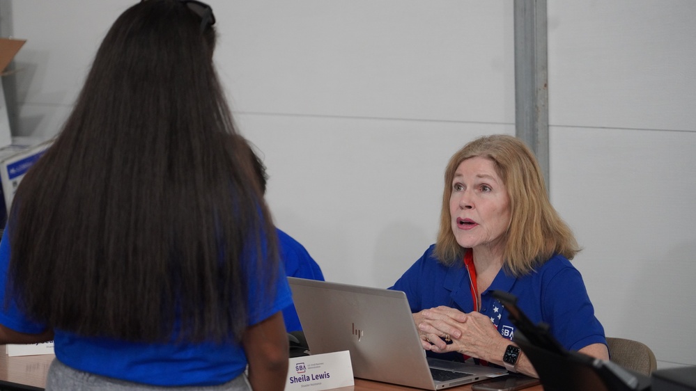 Small Business Administration sets up at Sanibel Island Disaster Recovery Center