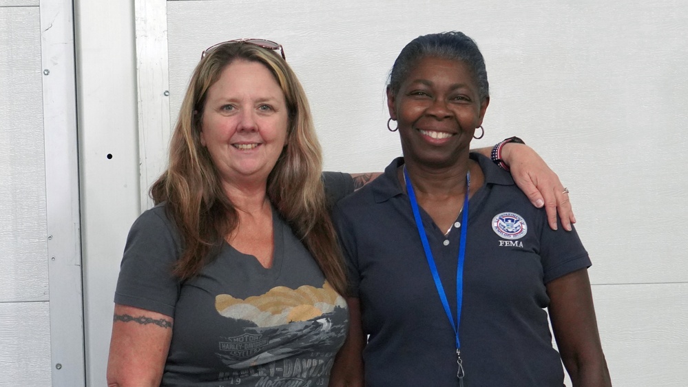 FEMA employees Pose for a Photo at the Sanibel Island Diaster Recovery Center