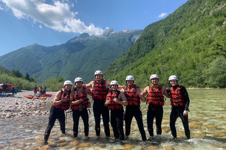MSGs go white water rafting in Slovenia