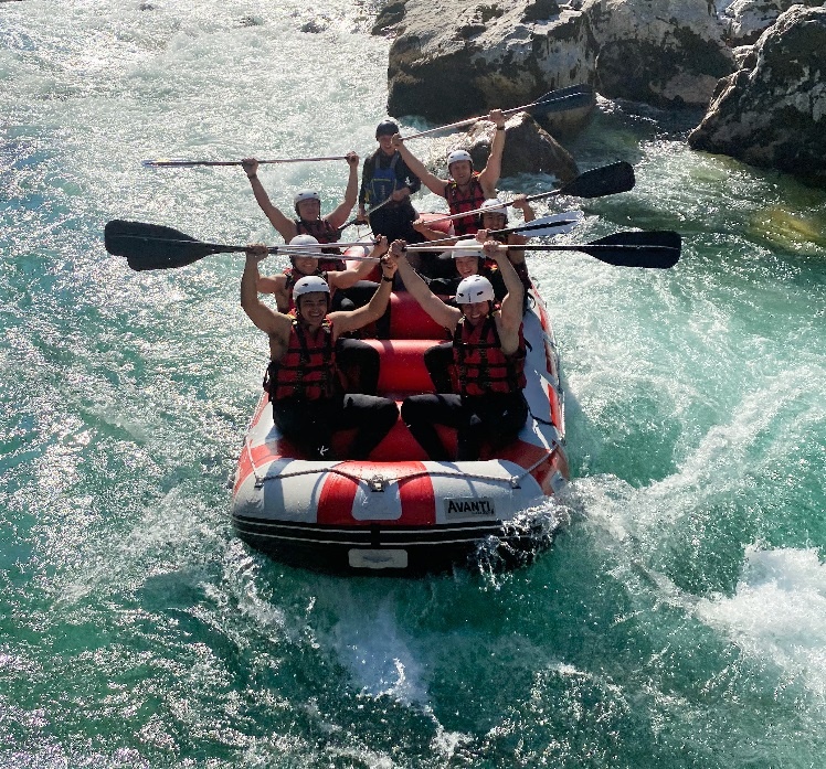 MSGs go white water rafting in Slovenia