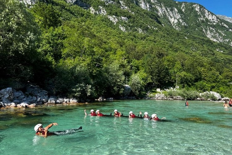 MSGs go white water rafting in Slovenia