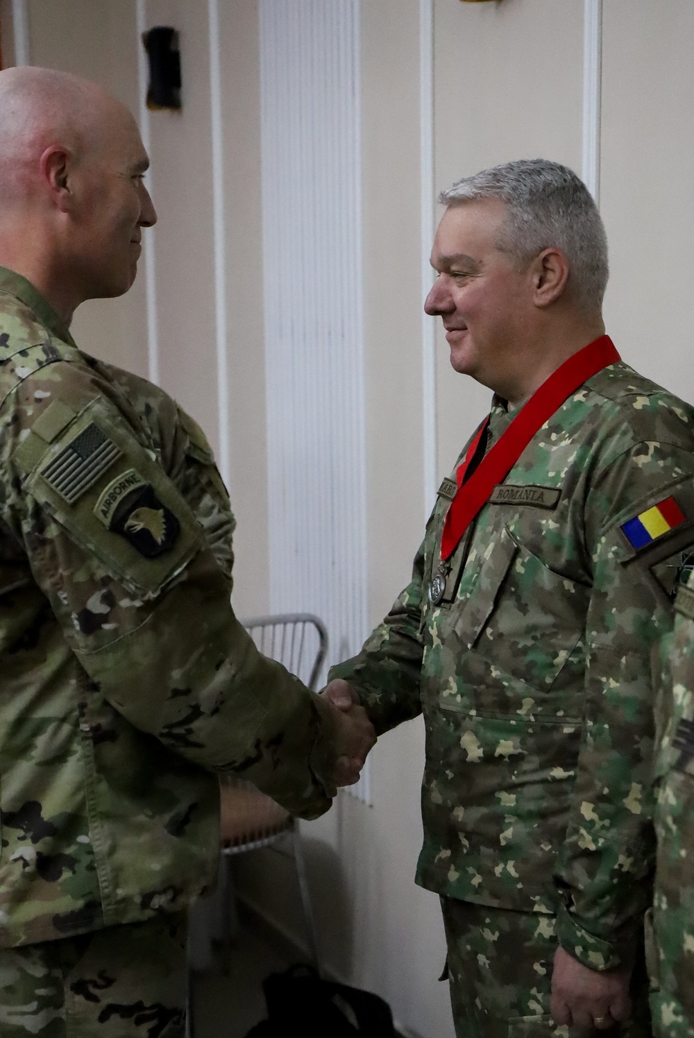 Romanian 2ID artillery leaders receive Order of St. Barbara