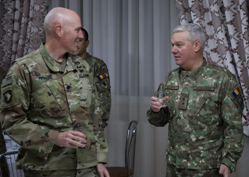 Romanian 2ID artillery leaders receive Order of St. Barbara