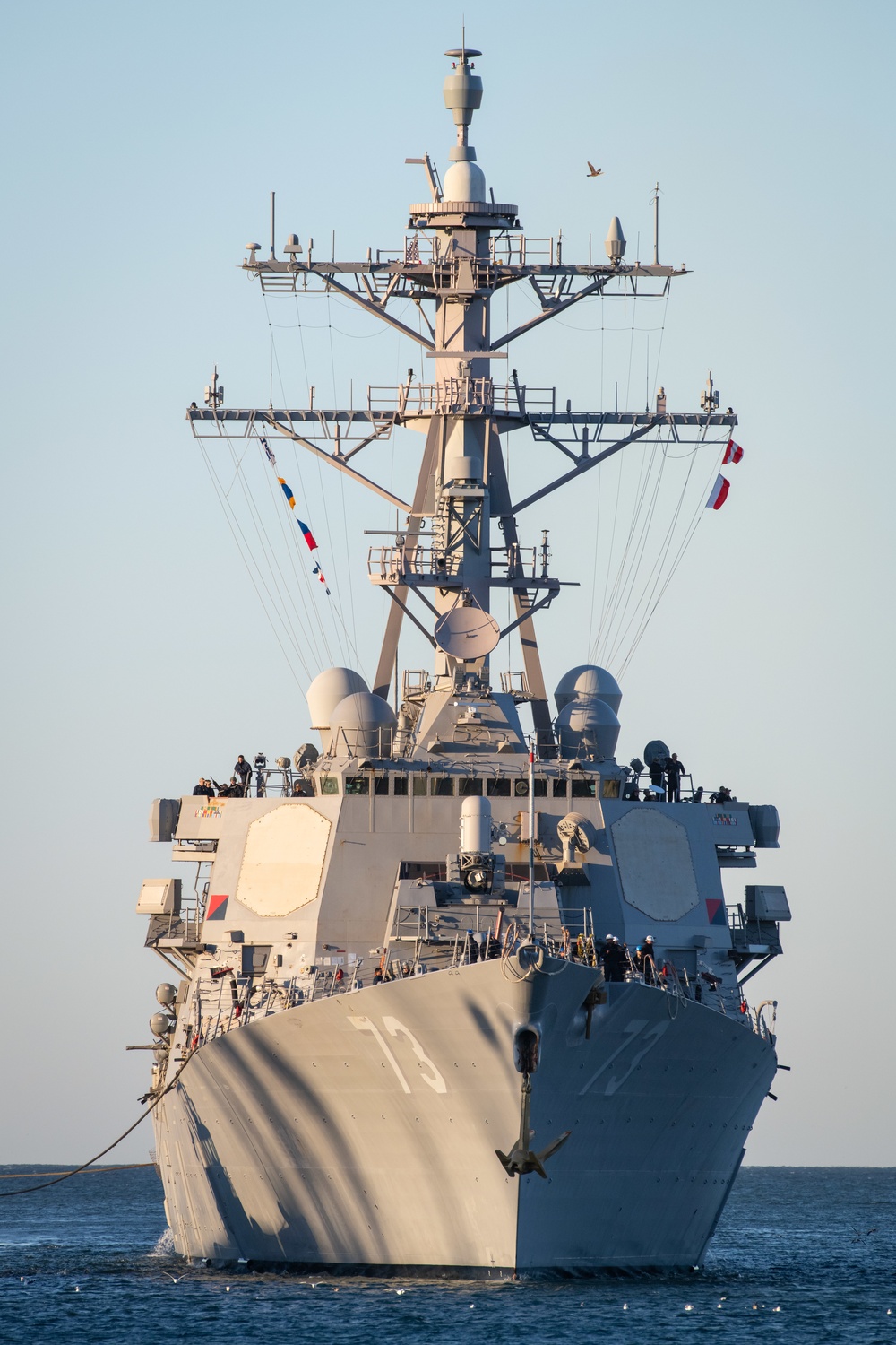 USS Decatur (DDG 73) arrives for groom at Port Hueneme Division