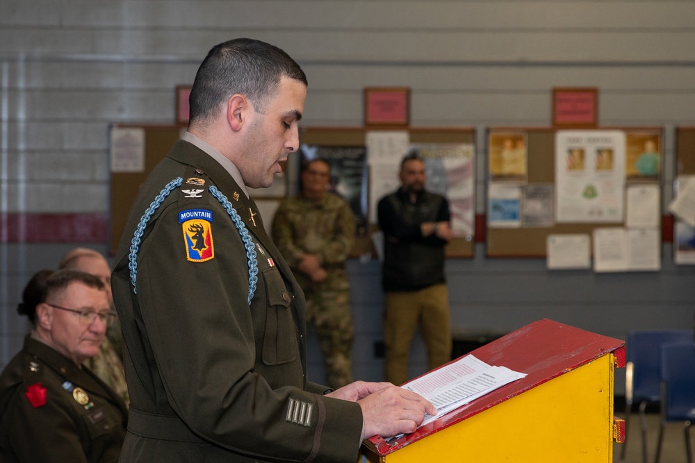 Vermont Field Artillery Casing of Colors Ceremony